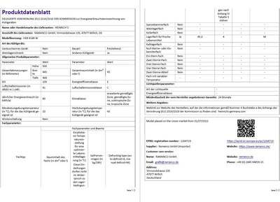 HEINRICHS Getränkekühlschrank 45L klein kompakt leise: 39db mit Kühlfach Mini-Bar; Tisch-Kühlschrank; Mini Kühlschrank mit separatem Kühlfach; perfekt geeignet für Büro Camping Garten Outdoor (Weiß)