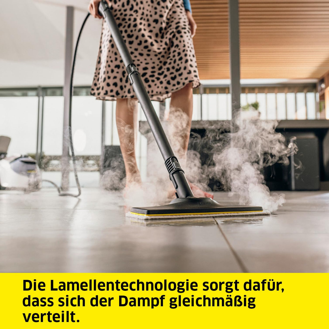 Kärcher Original Set Bodendüse und Mikrofasertuch Easyfix kompatibel mit Dampfreiniger Kärcher SC - Für Böden, geeignet für jede Art von Oberfläche, maschinenwaschbar, Weiß