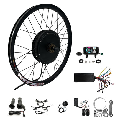ebsenopower 72V 3000W 20" 24" 26" 27,5" 29" 700C MTX39 Ebike Hinterrad-Motor-Umrüstsatz (27.5 Zoll Hinten)
