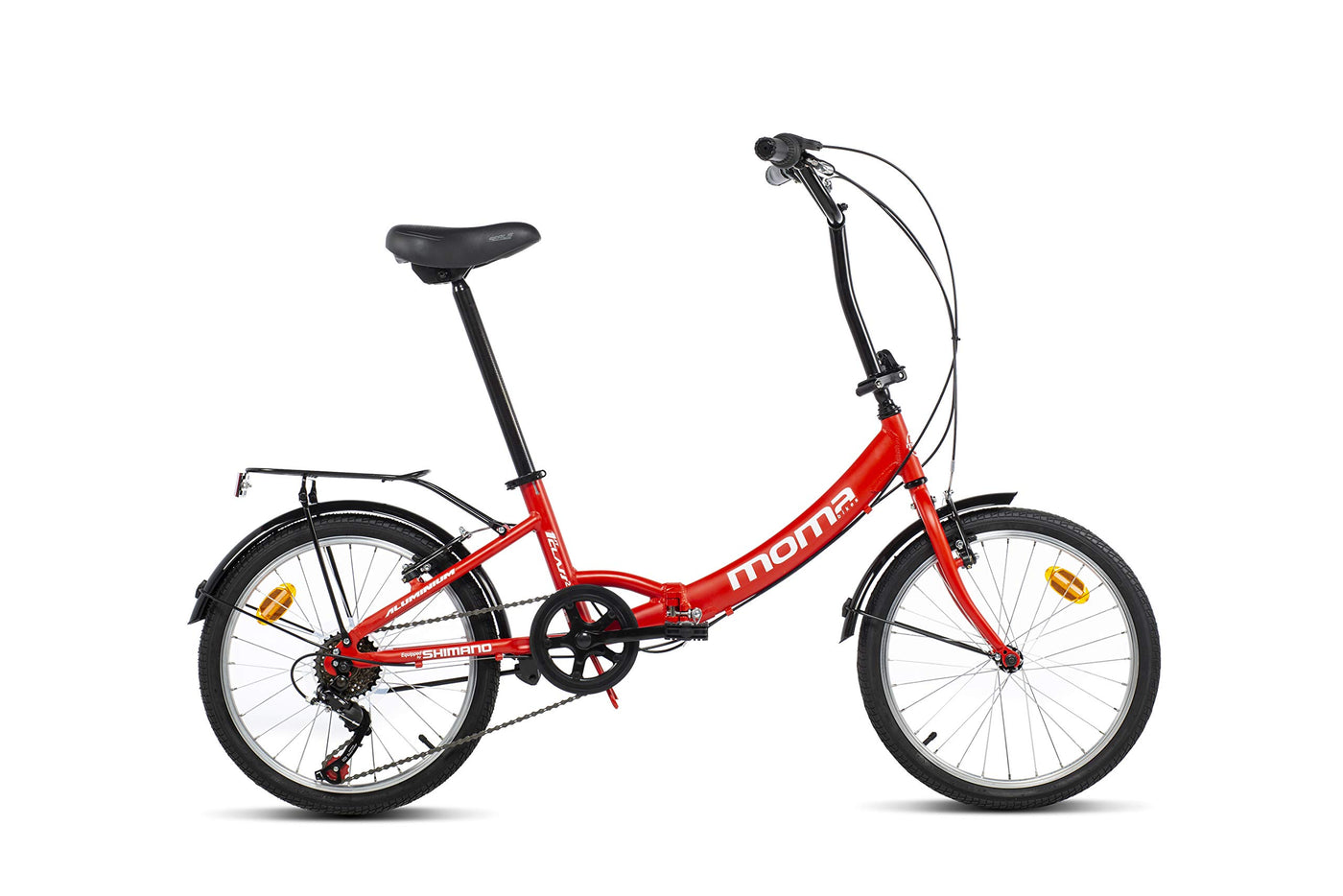 moma bikes Falträder First Class 20", Aluminium, Shimano 6 Gänge, Sattelkomfort