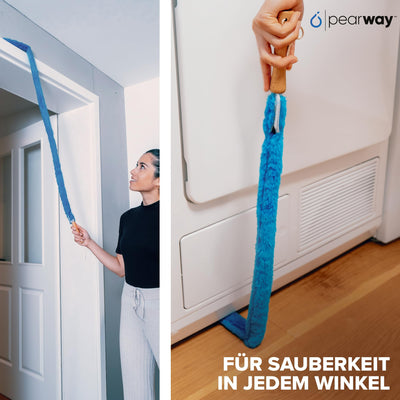 PEARWAY Heizungsbürste inkl. Entlüftungsschlüssel I Die ideale Vorbereitung für die Heizperiode I Heizkörperbürste lang I Heizkörper Reinigungsbürste Heizungsreinigungsbürste I Heizkörper reinigen