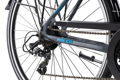 Adler Verona Trapez Damenrad 28 Zoll 21 Gang Trekkingrad aus Aluminium, Farbe:Darkgrey matt/Grey Blue, Rahmengröße:55 cm, Laufradgröße:28 Zoll