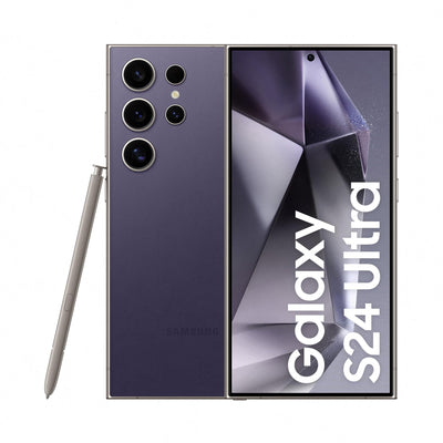 Samsung Galaxy S24 Ultra AI Smartphone, Android-Handy ohne Vertrag, 12GB RAM/256GB Speicher, 200-MP-Kamera, S Pen, Lange Akkulaufzeit, Titanium Violet, 3 Jahre Herstellergarantie