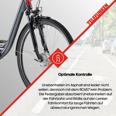 TELEFUNKEN E-Bike 28 Zoll Fahrrad für Damen & Herren | Pedelec Citybike mit 7-Gang Nabenschaltung | Rücktritt | EBike inkl Panzerkabelschloss | Elektrofahrrad 250 W Frontmotor | 536 Wh Li-Ion Akku