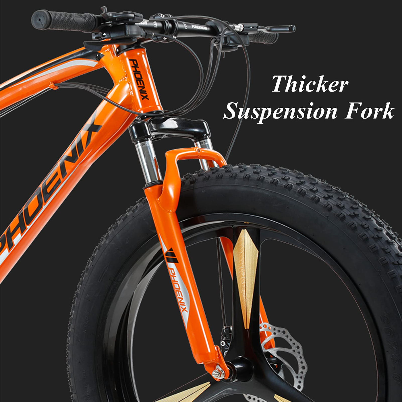 MEVZHH 26 Zoll Mountainfür Jungen, Mädchen, Hardtail, Scheibenbremsen, Männerd Frauen, Erwachsene Fett Reifen Mountainbike, Kohlenstoffstastrand Schnee Outdoor, Weiß 5 Gesprochen, 24 Geschwindigkeit