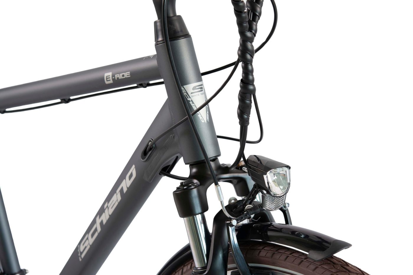 F.lli Schiano E-Ride, E Bike Trekking 28 Zoll, 36V 10.4Ah Abnehmbarer Akku, Motor 250W 40Nm, Trekking EBike für Herren, Schwarz