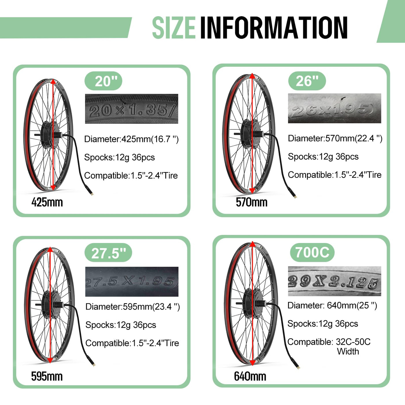 BAFANG 48V 500W Heckmotor Elektrofahrrad-Umrüstset - für 28" 700C Räder, Hinter-Kassetten-Nabenmotor mit Felge, DZ40 Anzeige, PAS-Sensor & Steuergerät für Stadt- und Bergfahrräde