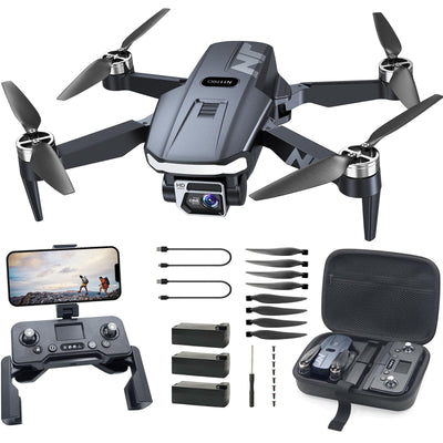 NAFYRE N11 PRO GPS Drohne mit Kamera für Erwachsene 4K UHD, 90 Min lange Flugzeit, lange Kontrollstrecke, Auto Rückkehr, Automatisches Folgen, bürstenloser Motor, 5G FPV RC Quadcopter für Anfänger