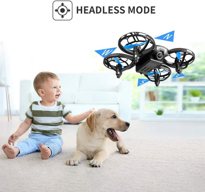 4DRC Mini Drohne für Kinder Handbetriebener RC Quadcopter mit 3 Batterien Längere Flugzeit, Höhenhaltung, Headless-Modus, Throwing GO, 3D Flip und 3 Geschwindigkeitsmodi Flugzeug für Anfänger, Blau