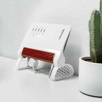 Ständer passend für AVM FritzBox 7690 Tischständer Router Halter Standfuß Belüftung Fuß Standfüße Aufsteller