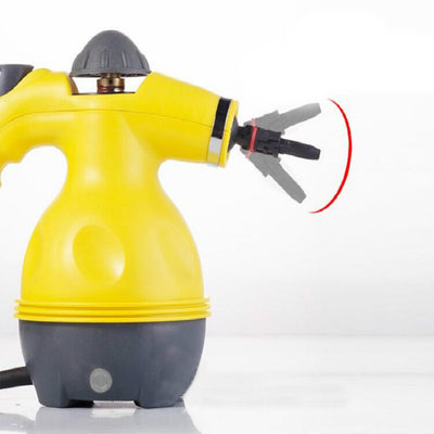 Retoo Dampfreiniger, Handgerät, Handheld mit 450 ml Tank, 900 W Handdampfreiniger, Geeignet für Polstermöbel, Küche, Boden, Fenster, Teppiche, Gelb
