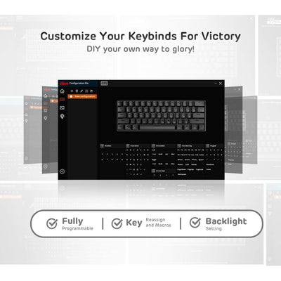 RK ROYAL KLUDGE RK61 Mechanische Gaming-Tastatur, kabellos, 60%, ultrakompakt, mit blauem Clicky-Schalter, kompatibel für die Verbindung mit Mehreren Geräten, Weiß
