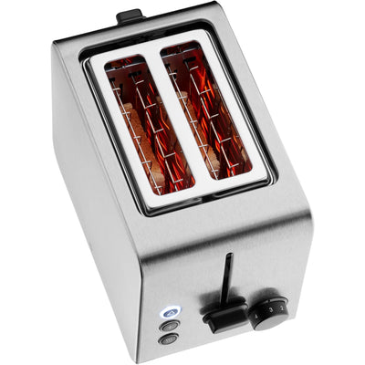 WMF Stelio Toaster 2 Scheiben Edelstahl, Doppelschlitz Toaster mit Brötchenaufsatz, Bagel-Funktion, 7 Bräunungsstufen, 900 W, Toaster edelstahl matt