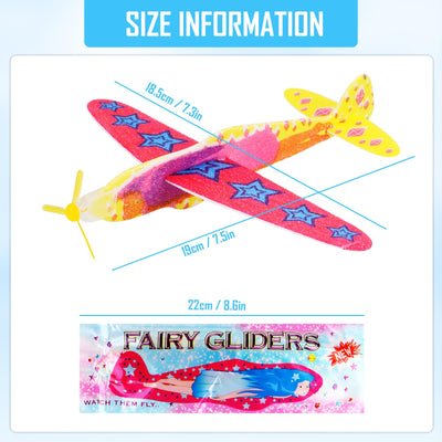 12x Styroporflieger,Styroporflieger Styropor, Gleiter Flieger,Styropor-Flieger,ideal als Mitgebse,Gleitflugzeuge für Kinder für Mitgebsel Überraschung