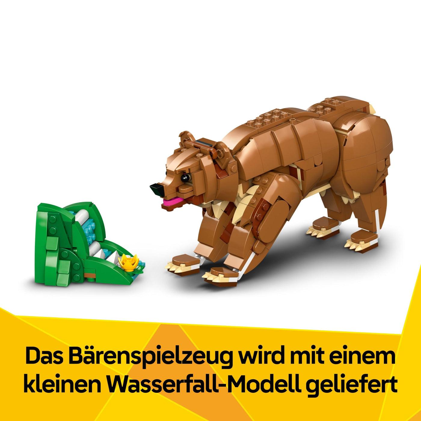 LEGO Creator 3in1 Prächtiges Ross - Kinder Spielzeug Tiere - Tierfigur verwandelt Sich in EIN Bären- oder Hirschmodell – Kreatives Geschenk für Mädchen und Jungen ab 9 Jahren – 31166