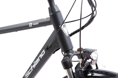 F.lli Schiano E-Ride, E Bike Trekking 28 Zoll, 36V 10.4Ah Abnehmbarer Akku, Motor 250W 40Nm, Trekking EBike für Herren, Schwarz