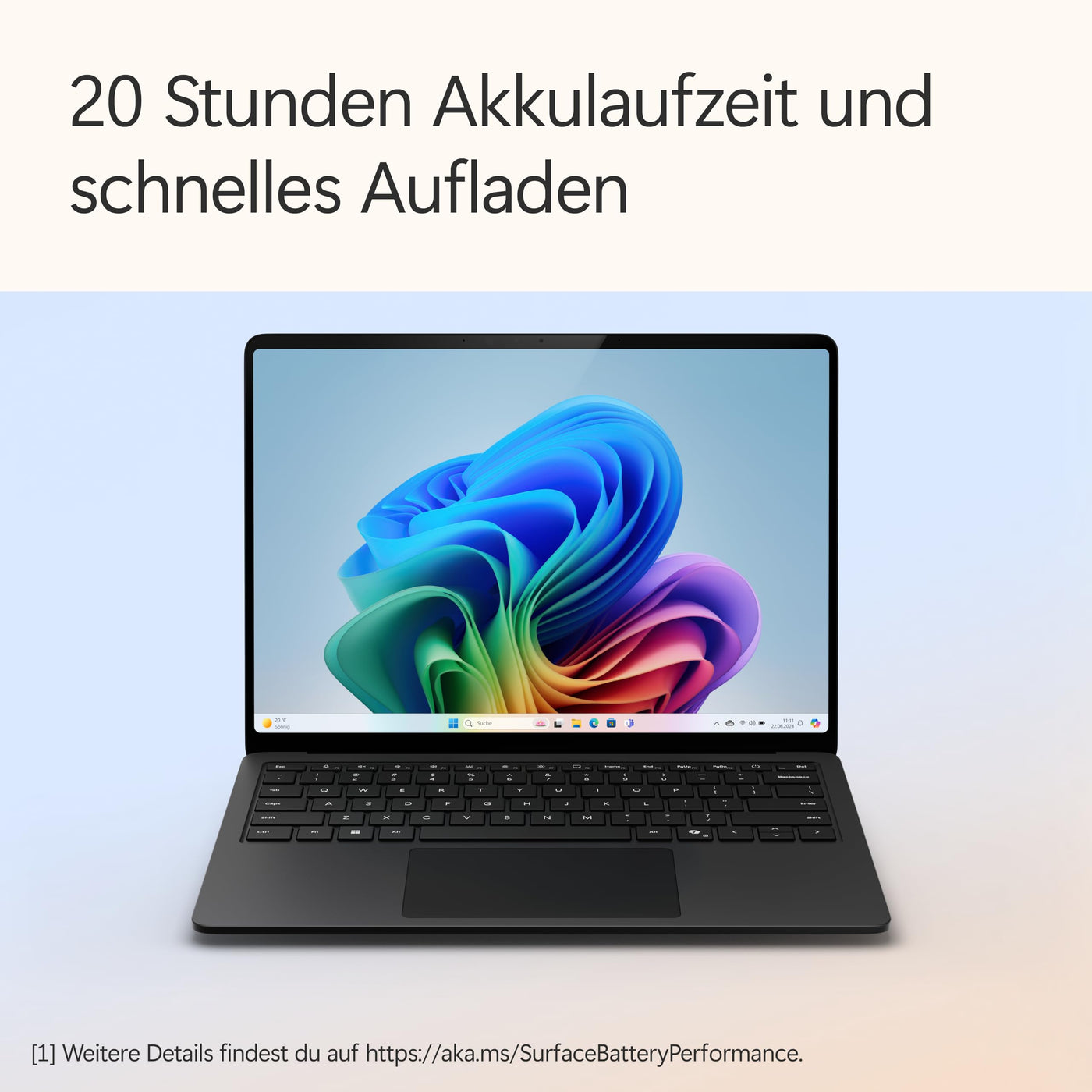 Microsoft Surface Laptop | Copilot+ PC | 15” Touchscreen | Snapdragon® X Elite (12 Kerne) | 16GB RAM | 1TB SSD | neuestes Modell, 7. Edition | Schwarz
