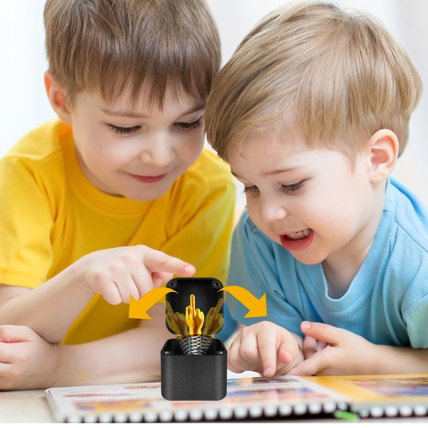 Mittelfinger in Einer Box,Mittelfinger in Der Box Surprise Gift Box,Mittelfinger Prank Geschenk,Lustiger Streich,Nervige Geschenkbox Mittelfinger,Weihnachtsdekoration Neuartige Prank Gifts