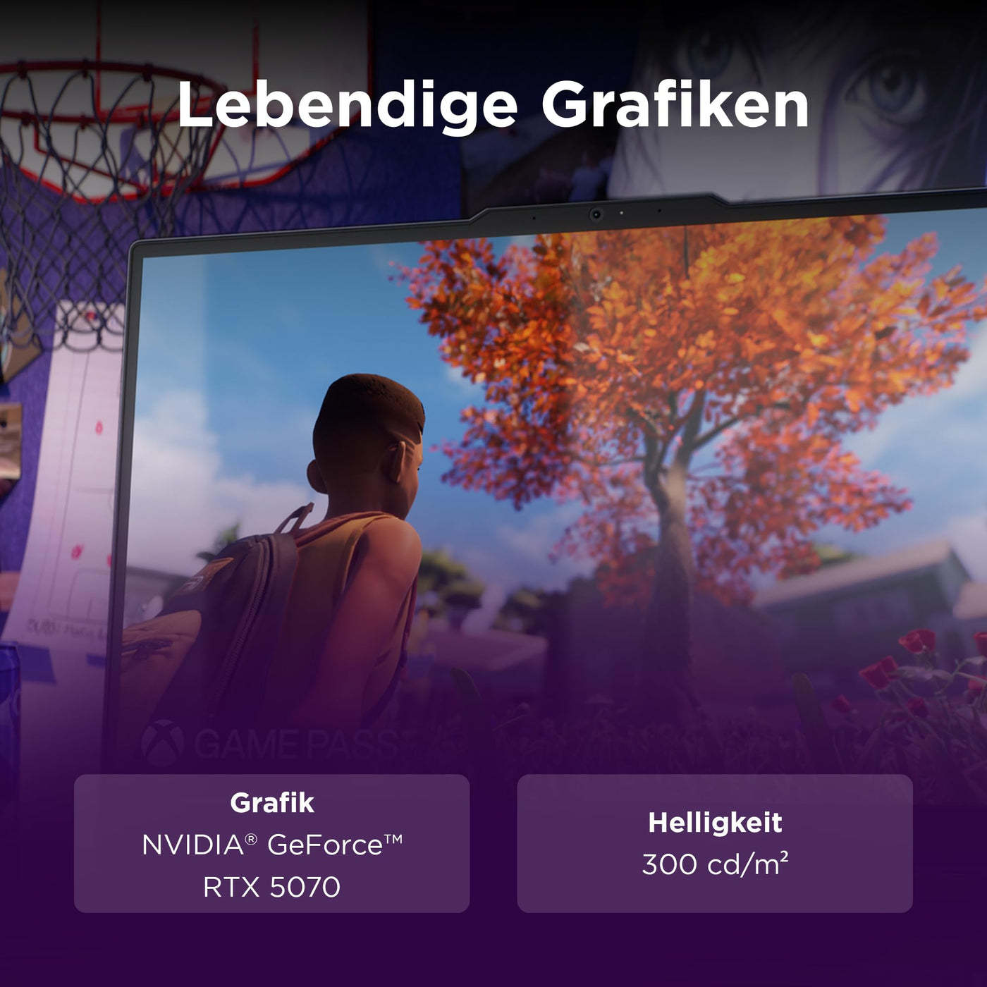 Lenovo LOQ Gaming AI Laptop | 17.3" Full HD 165Hz Display | NVIDIA GeForce RTX 5070 | Intel Core i7-14700HX | 16GB RAM | 1TB SSD | Win11 | QWERTZ | 24-Zonen-RGB-Tastatur | Grau | 3 Monate GamePass