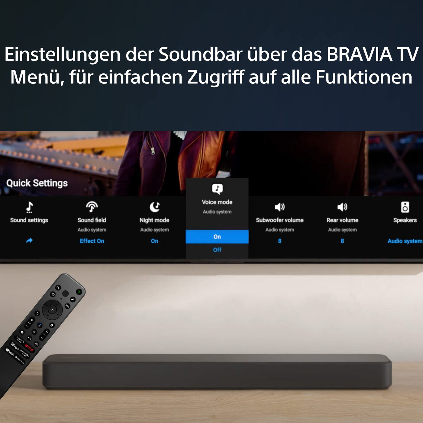 Sony HT-S2000 klein Und kompakt 3.1ch Dolby Atmos Soundbar für TV mit Bluetooth