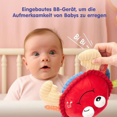 hahaland Krabbe Baby Spielzeug 6 8 9 10 12 Monate,Musikalische Krabbelspielzeug,Crawling Crab Tummy Time Toy,Spielzeug ab 6 Monate fürs Krabbeln Lernen,Neugeborenes Weihnachts Babyspielzeug Geschenk