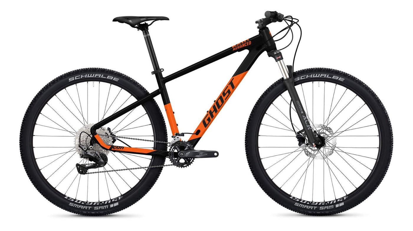 Ghost Kato Advanced 29R Mountain Bike 2022 (S/40cm, Black/Monarch Orange - Matt)