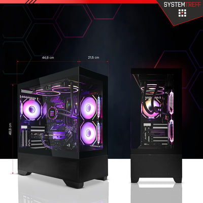 SYSTEMTREFF High-End Gaming PC AMD Ryzen 9 7950X3D 16x5.7GHz | Nvidia GeForce RTX 4080 Super 16GB DX12 | 2TB M.2 NVMe | 32GB DDR5 RAM | WLAN Desktop Computer Rechner für Gamer, Zocker & Streamer