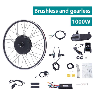 48V 1000W E-Bike Umbausatz Kit 28"/29"/700C Vorderrad Elektrisches Fahrrad-Umrüstsatz mit Display und PAS