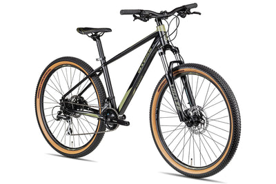 Axess Keedo | Herren-Mountainbike | MTB-Hardtail | 16-Gang Schaltung | hydraulische Scheibenbremsen, Farbe:satinblack Olive, Rahmengröße:16 Zoll, Laufradgröße:27.5 Zoll