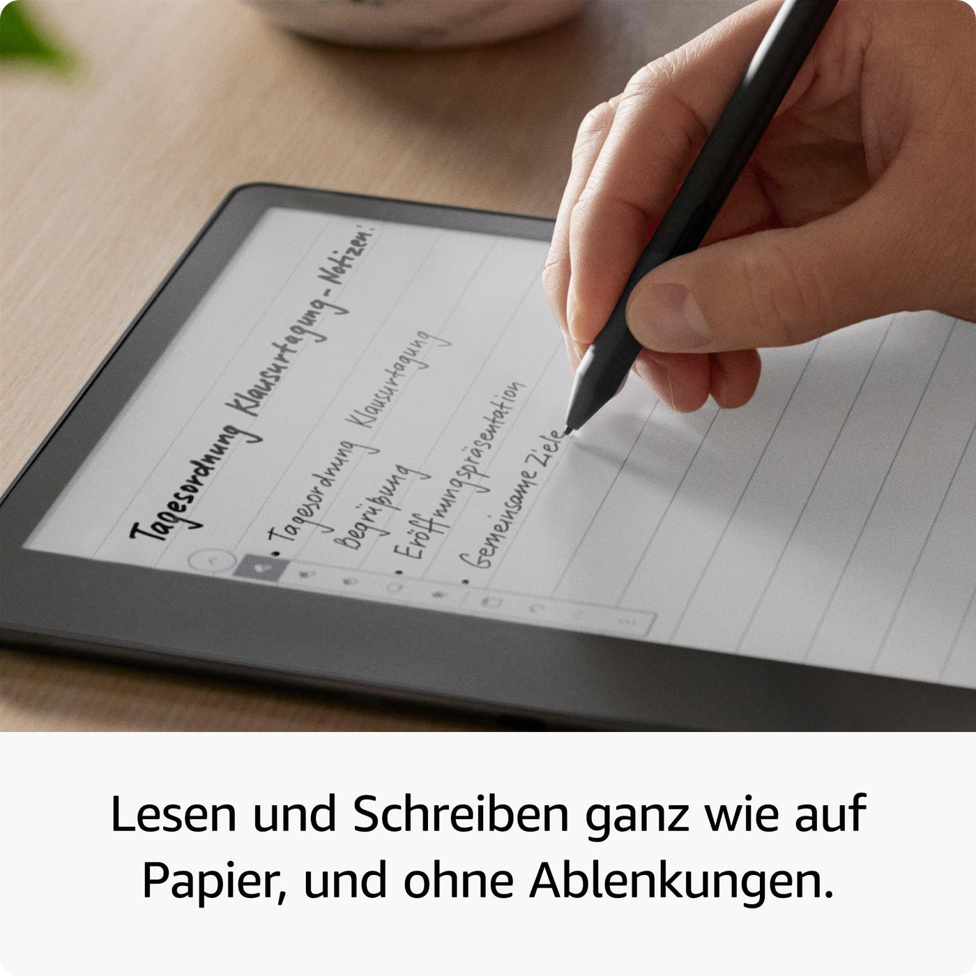 Kindle Scribe (2022) - 16 GB – der erste Kindle, der auch ein digitales Notizbuch ist – mit Paperwhite-Bildschirm (10,2 Zoll, 300 ppi) und Standard-Eingabestift