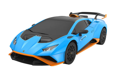 JAMARA Lamborghini Huracán STO 1:24 2,4GHz - offiziell lizenziert, bis zu 1 Stunde Fahrzeit bei ca. 9 Km/h, perfekt nachgebildete Details, hochwertige Verarbeitung