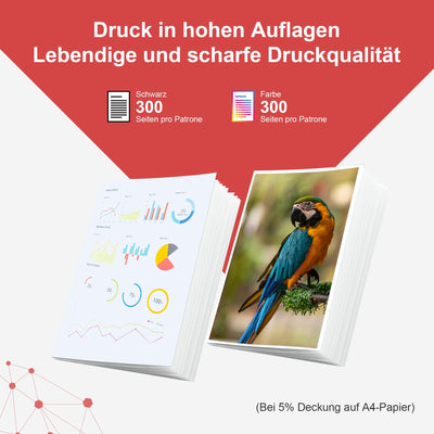 CanPick 304XL Druckerpatronen Ersatz für HP 304 XL Schwarz und Farbe Multipack für HP 304XL Patronen Deskjet 3750 2630 2620 2622 3720 3730 3760 3762 Envy 5000 5010 5020 5030 5032,2-Pack