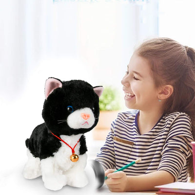 Smalody Interactive Plüschtiere, Neuheit Sound Control Elektronische Katze Elektronische Haustiere Roboter Katze Geschenk für Kinder