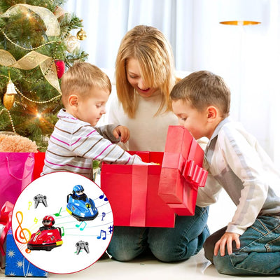 Dhqkqg Ferngesteuertes Auto, 2 Pack Rc Speed Bumper Autos Spielzeug füR Zwei Gegeneinander, Spielzeugautos mit Fernbedienung, Mini RC Autoscooter, Ferngesteuerte Mini Auswerferfahrzeuge