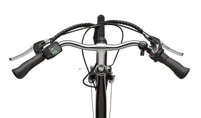 Teutoburg Senne Fahrrad Pedelec Citybike Elektrofahrrad schwarz, E-Bike 28 Zoll, 10,4 Ah/36V Lithium Ionen Akku, 7-Gang Kettenschaltung, inkl. Panzerkabelschloss