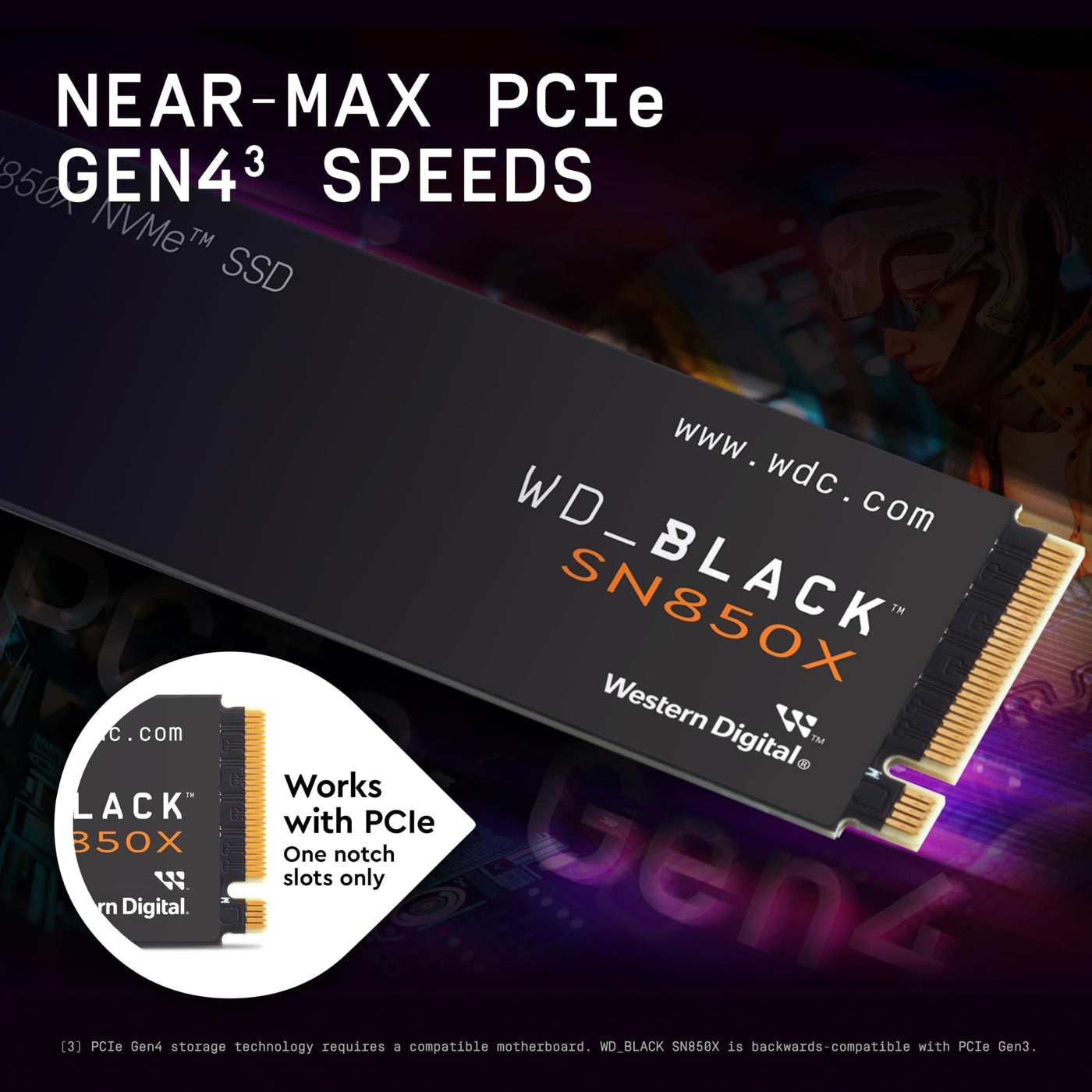 WD_Black SN850X NVMe SSD mit Heatsink 8 TB interne SSD (Gaming Speicher, PCIe Gen4-Technologie, lesen 7.2 MB/s, Schreiben 6.600 MB/s) Schwarz