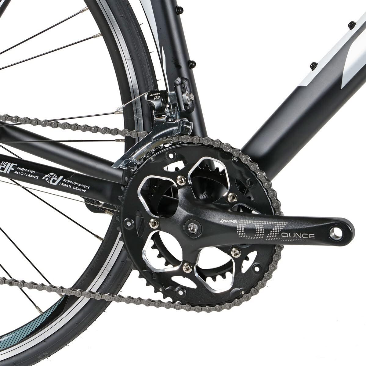 28 Zoll Rennrad Wizard Spark 2.5 Shimano Claris 16 Gang Race Bike Fahrrad Rh 56cm schwarz