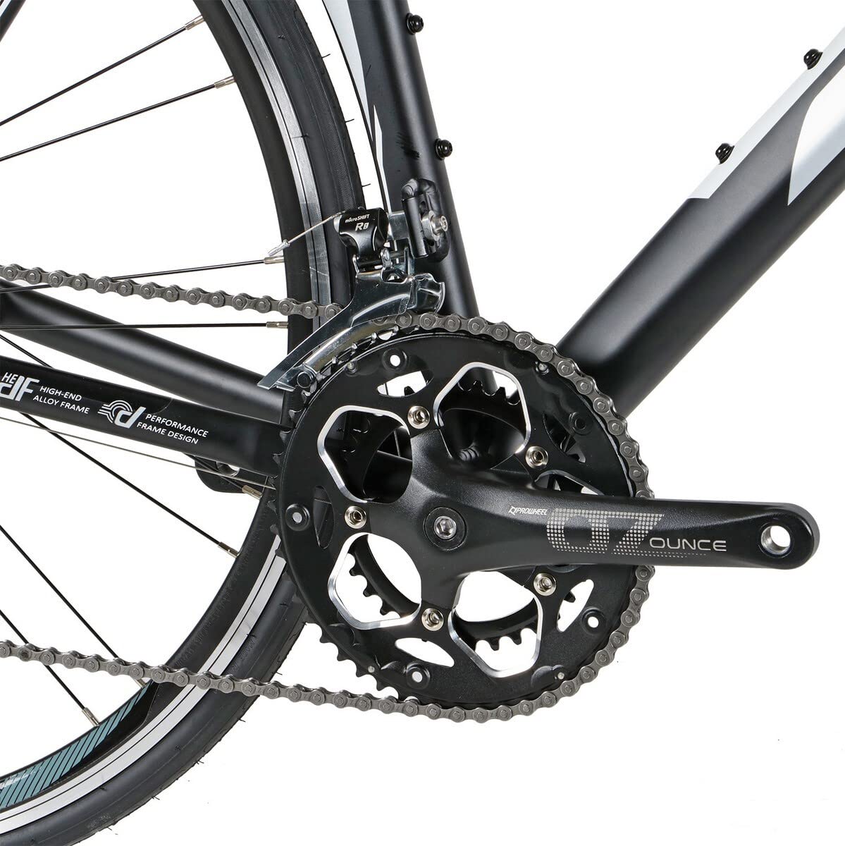 28 Zoll Rennrad Wizard Spark 2.5 Shimano Claris 16 Gang Race Bike Fahrrad Rh 56cm schwarz