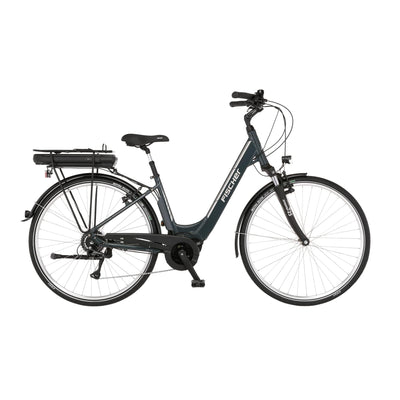 Fischer E-Bike City CITA 1.5 Elektrofahrrad für Damen und Herren, RH 44 cm, Mittelmotor 65 Nm, 36 V Akku, Granitgrau, 44cm-522Wh