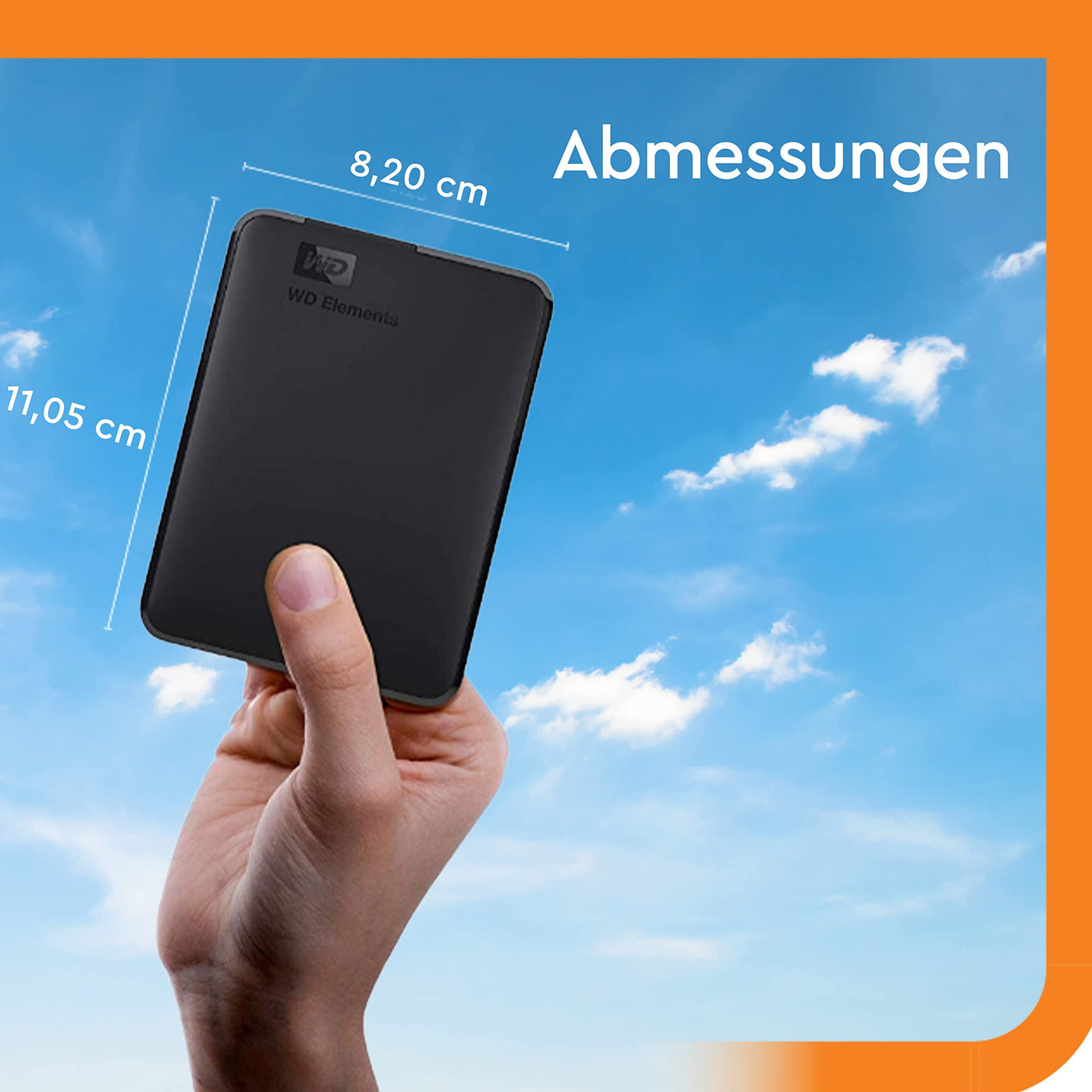 WD Elements Portable externe Festplatte 1 TB (mobiler Speicher, USB 3.0-Schnittstelle, Plug-and-Play, für Windows formatiert) Schwarz