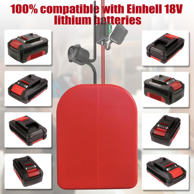 2 Packungen Power Wheel Adapter für EINhell 18V Akku Power Wheels Akku Konverter mit Sicherungen & Drahtklemmen, 14AWG Draht, Stromanschluss für DIY Rc Auto Spielzeug, Robotik und Rc Truck