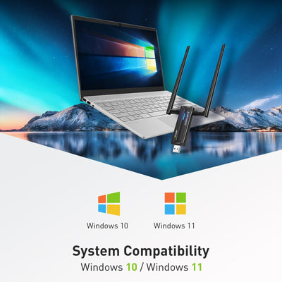 EDUP WiFi 6E USB WLAN Stick für PC, AX3000M WLAN Adapter PC Hohe Reichweite, Tri-Band 6GHz / 5GHz / 2,4GHz WLAN Antenne PC, Kompatibel mit Windows 11/10 64Bit + U-Disk-Treiber