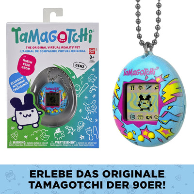 Bandai - Tamagotchi - Tamagotchi Original - Lightning - Elektronisches virtuelles Tier mit Farbdisplay, 3 Tasten und Spielen - Interaktives Tier auf Deutsch - Kinderspielzeug ab 8 Jahren - 42923