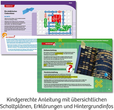 Kosmos 620547 Easy Elektro - Start, Spannende Stromkreise mit Motor und Messgerät erforschen, Experimentierkasten zu Elektrotechnik