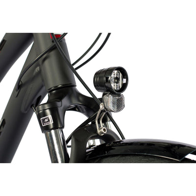 Airtracks Damen Trekking Fahrrad 28 Zoll Trekkingbike TR.2830 Trekkingrad Bike City 24 Gang Shimano ALIVIO RD-M3100 SGS Kettenschaltung Nabendynamo Schwarz Matt - Damen 48cm Körpergröße 155-170cm