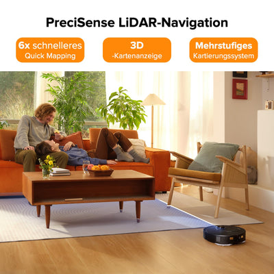 roborock Qrevo Pro Set Saugroboter mit Wischfunktion&Hebarem Wischmopp, 7000Pa, FlexiArm Design™ Kantenreinigung, 60 °C Heißwasser-Moppwäsche, zusätzlich 2 Wischmops, Roboterstaubsauger-Set(Schwarz)