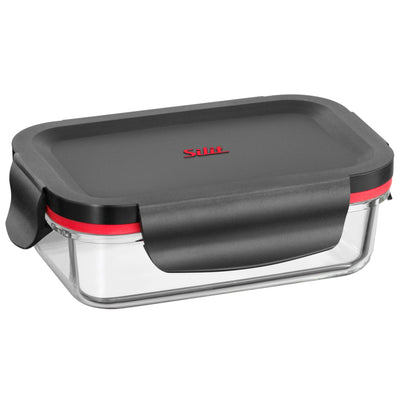 Silit Storio Vorratsdose-Set 3-teilig, Glas, Vorratsglas, luftdichter Aroma-Deckel, Frischhaltedosen zum Vorbereiten, Aufbewahren und Servieren