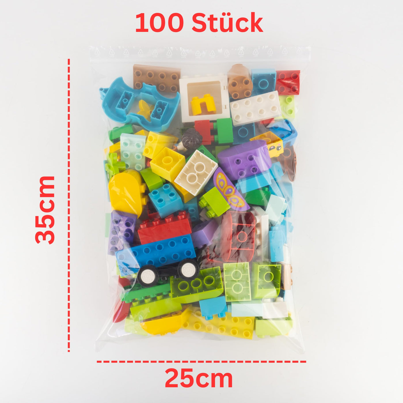 Lego® DUPLO® Steine bunt gemischt - 100 Stück - Basic Steine