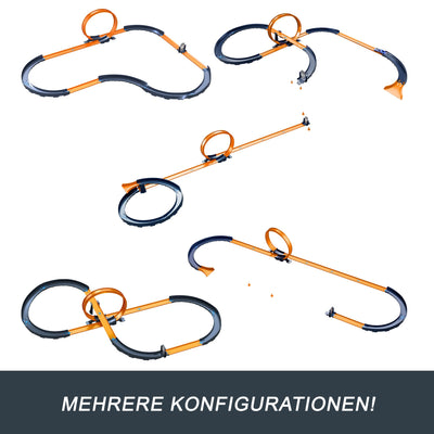 Hot Wheels Spielzeugauto-Trackset mit ferngesteuertem Fahrzeug im Maßstab 1:64 und mehr als 30 Trackteilen, Mehreren Konfigurationen, HXX45