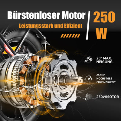 KAISDA E Bike Elektrofahrrad E-Bike mit 36V20.8Ah Abnehmbarer Akku,All-Terrain Ebike,mit 20 Zoll Fat Tire,7-Gang,LCD-Display Faltbares Elektrofahrrad für Lange Reichweite bis 90KM